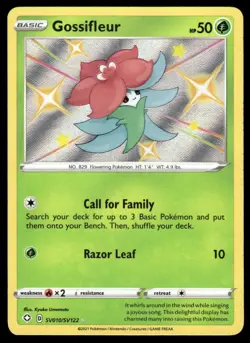 Pokemon TCG Shining Fates: Shiny Vault #SV010/SV122 Gossifleur NM - Image 1