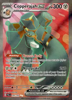Pokemon TCG SV02: Paldea Evolved #245/193 Copperajah ex - Image 1