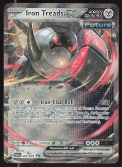 Pokemon TCG SV: Paldean Fates #066/091 Iron Treads ex NM - Image 1
