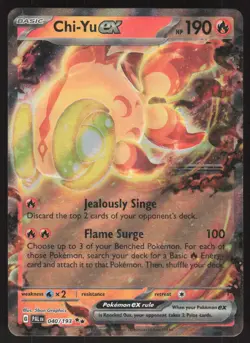 Pokemon TCG SV02: Paldea Evolved #040/193 Chi-Yu ex NM - Image 1