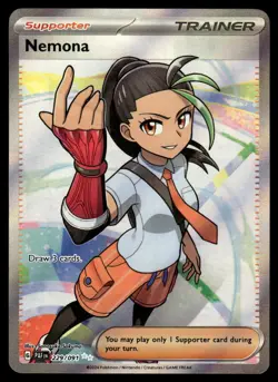 Pokemon TCG Paldean Fates #229/091 Nemona Holo NM - Image 1
