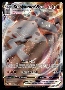 Pokemon TCG SWSH Base Set #116/202 Stonjourner VMAX Holo NM - Image 1