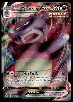 Pokemon TCG SWSH06: Chilling Reign #100/198 Galarian Slowking VMAX Holo - Image 1