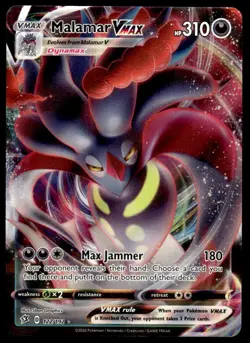 Pokemon TCG SWSH02: Rebel Clash #122/192 Malamar VMAX Holo NM - Image 1