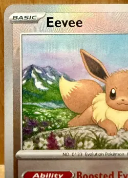 Eevee (Master Ball Pattern) 074/131 SV: Prismatic Evolutions Holo Pokemon TCG - Image 4