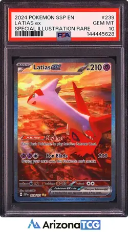 Pokemon 2024 Latias ex 239/191 Alt Art SIR Surging Sparks GEM MINT PSA 10 - Image 1