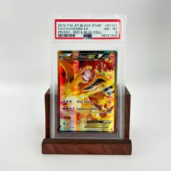 2016 Pokemon XY Black Star Promo Charizard EX #XY121 Red & Blue Coll. PSA 8 - Image 1