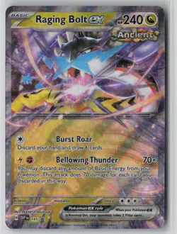 Raging Bolt ex 145 Holo Promo Scarlet & Violet Promo Pokemon NM - Image 1