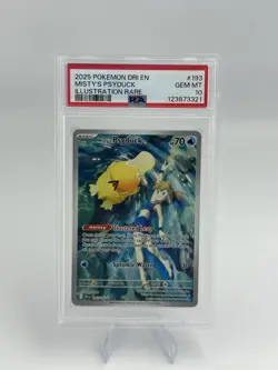 Pokemon 2025 Dri Destined Rivals Illustration Rare #193 Misty's Psyduck PSA 10 - Image 2