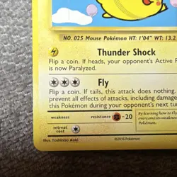 The Pokemon Company Flying Pikachu 110/108 Evolutions Secret Rare Holo - Image 2