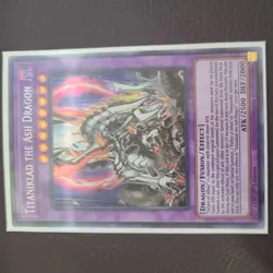 Yugioh - Titaniklad the Ash Dragon - Secret Rare - 1st Edition - ROTD-EN038 - NM - Image 1