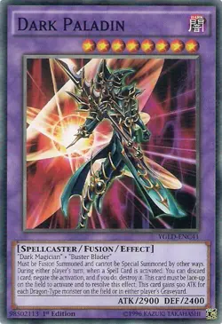 Dark Paladin YGLD-ENC41 King of Games: Legendary Yu-Gi-Oh 1st Edition NM/M - Image 1