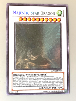 yugioh Majestic Star Dragon SOVR-EN040 Ghost Unlimited Edition Near Mint - Image 1