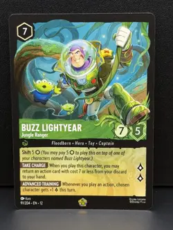 Disney Lorcana Wilds Unknown Legendary Foil Buzz Lightyear Jungle Ranger 91/204 - Image 1