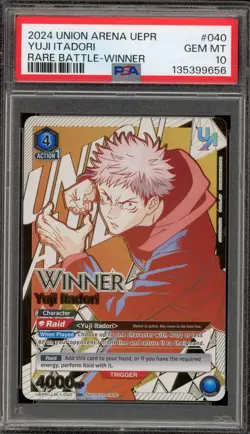 Union Arena Yuji Itadori Rare Battle Winner #040 PSA 10 Gem Mint - Image 1
