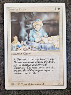 Samite Healer MTG Revised Edition MINT, never played (DS3D1K7) - Image 1