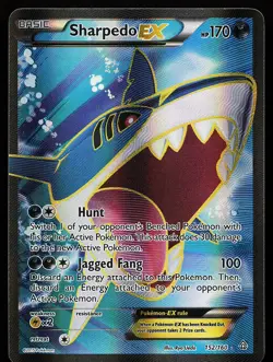 Sharpedo EX 152/160 Holo Full Art XY Primal Clash Pokemon Card - Image 1