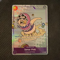 OP10-067 Senor Pink : Rare Alternative Art English One Piece TCG Card : OP10-067 - Image 1