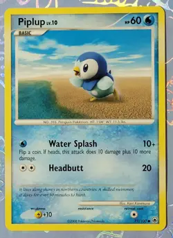 Piplup 71/100 Majestic Dawn Pokemon Card NM - Image 1