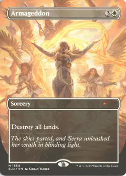 MTG Armageddon (Non-Foil) Borderless 1854 M Secret Lair Drop Series NM - Image 1