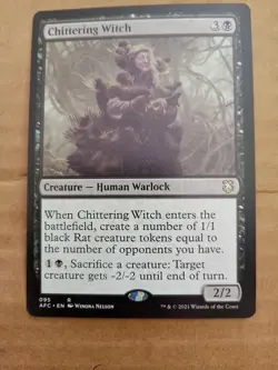 1x Chittering Witch 095 Commander: Adventures in the Forgotten Realms MTG NICE! - Image 1