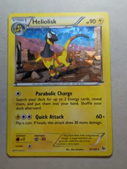 Pokemon Card Heliolisk Flashfire Cracked Ice Holo Rare 37/106 LP - Image 1