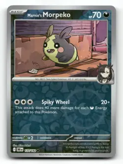 Marnie's Morpeko 137/182 - Destined Rivals Reverse Holo - Pokemon Card NM/M - Image 1