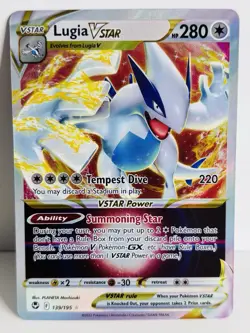 Lugia VSTAR 139/195 Silver Tempest Pokemon Card - Image 1