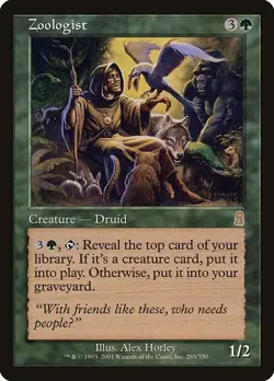 MTG Odyssey --- ZOOLOGIST --- RARE! NM! Magic the Gathering! - Image 3