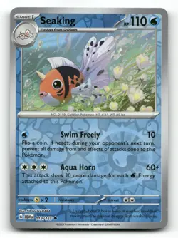 Seaking 119/165 - 151 Reverse Holo - Pokemon Card NM/M - Image 1