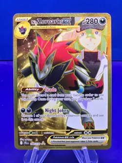 Pokemon TCG Journey Together N's Zoroark EX Holo Ultra Rare Card 189/159 nm/m - Image 1