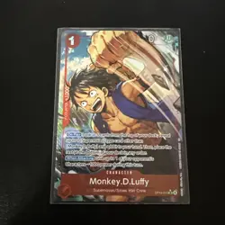 Bandai One Piece CCG Monkey.D.Luffy Character Card OP14-013 - Image 2