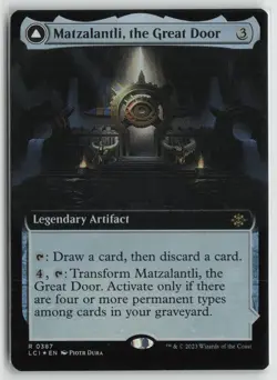 Matzalantli, the Great Door (Extended Art) LP Foil 387 Caverns of Ixalan MTG - Image 1
