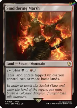 Smoldering Marsh (Surge Foil) 425 Commander: FINAL FANTASY NM EN - Image 1