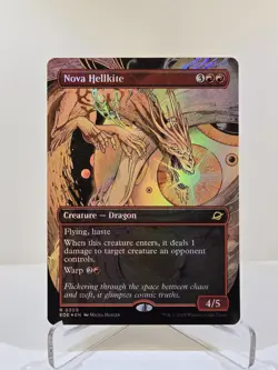 MTG Nova Hellkite (Borderless) FOIL Edge of Eternities Foil Magic 309 - Image 1