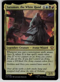 Saruman, the White Hand Foil M The Lord of the Rings 8 NM - Image 1