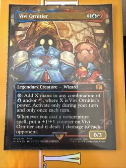 MTG Chocobo Foil Vivi Ornitier (Borderless) Final Fantasy On Hand Pack Fresh!! - Image 1