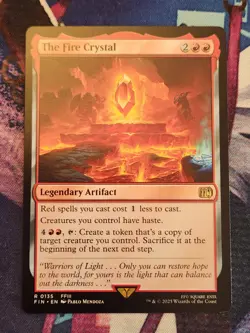 MTG - The Fire Crystal - Final Fantasy NM - Image 1