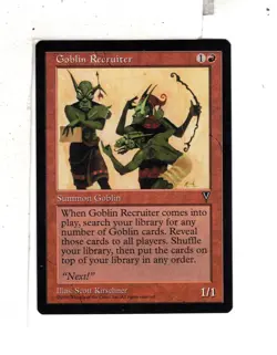 MTG SkeenAB Goblin Recruiter from Visions. NM. - Image 1