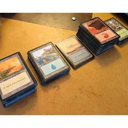 Vintage Old 93/97 Border Basic Land Lot 250+ MTG Magic The Gathering MP/HP *READ - Image 1
