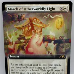 March of Otherworldly Light 441 Borderless Nils Hamm Kamigawa Neon Dynasty MTG - Image 1