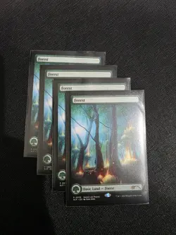 4x MTG Forest (0035) MagicCon Secret Lair Lotus Land NM NonFoil John Avon - Image 1