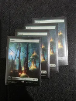 4x MTG Forest (0035) MagicCon Secret Lair Lotus Land NM NonFoil John Avon - Image 2