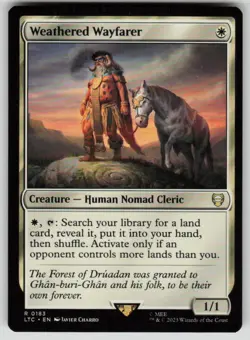 Weathered Wayfarer Commander: The Lord of the Rings 183 MTG NM - Image 1