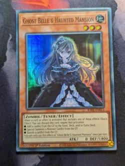 Ghost Belle & Haunted Mansion - RA01-EN011 - Super Rare - 1st Ed - Yugioh - VLP - Image 1