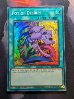 Pot of Desires - RA01-EN056 - Super Rare - 1st Edition - Yugioh TCG - NM - Image 1
