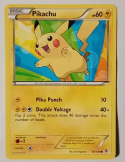 POKEMON CARD PIKACHU 50/149 GOOD CONDITION 2012 - Image 1
