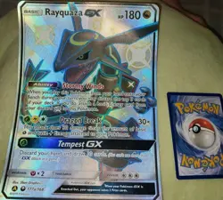 Rayquaza GX Giant Jumbo Pokemon Trading Card #177a/168 - Image 1