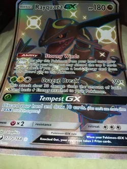 Rayquaza GX Giant Jumbo Pokemon Trading Card #177a/168 - Image 2