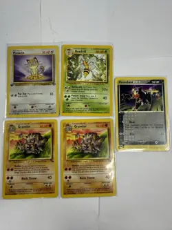 Vintage Pokemon WOTC Lot 50 Cards Base Fossil Jungle Rocket 1st Edition MP-DMG - Image 2